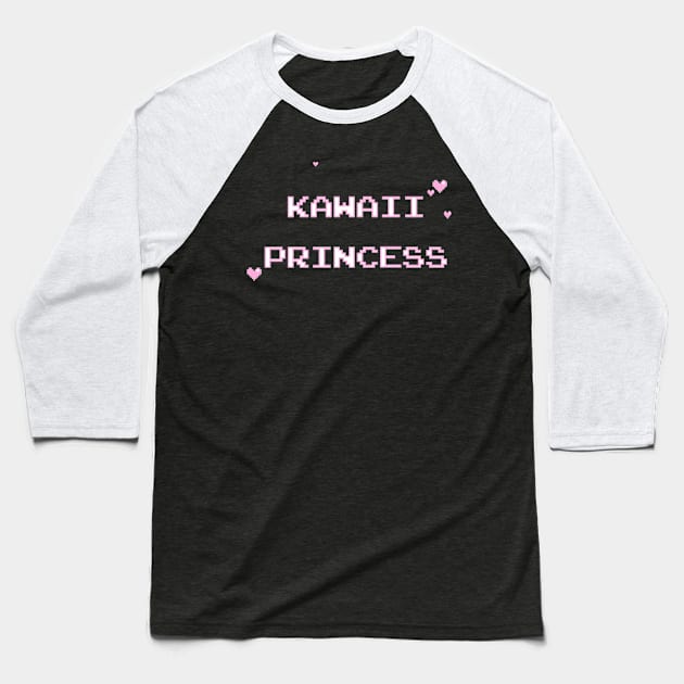 Kawaii Princess Baseball T-Shirt by LonelyGalaxyApparel